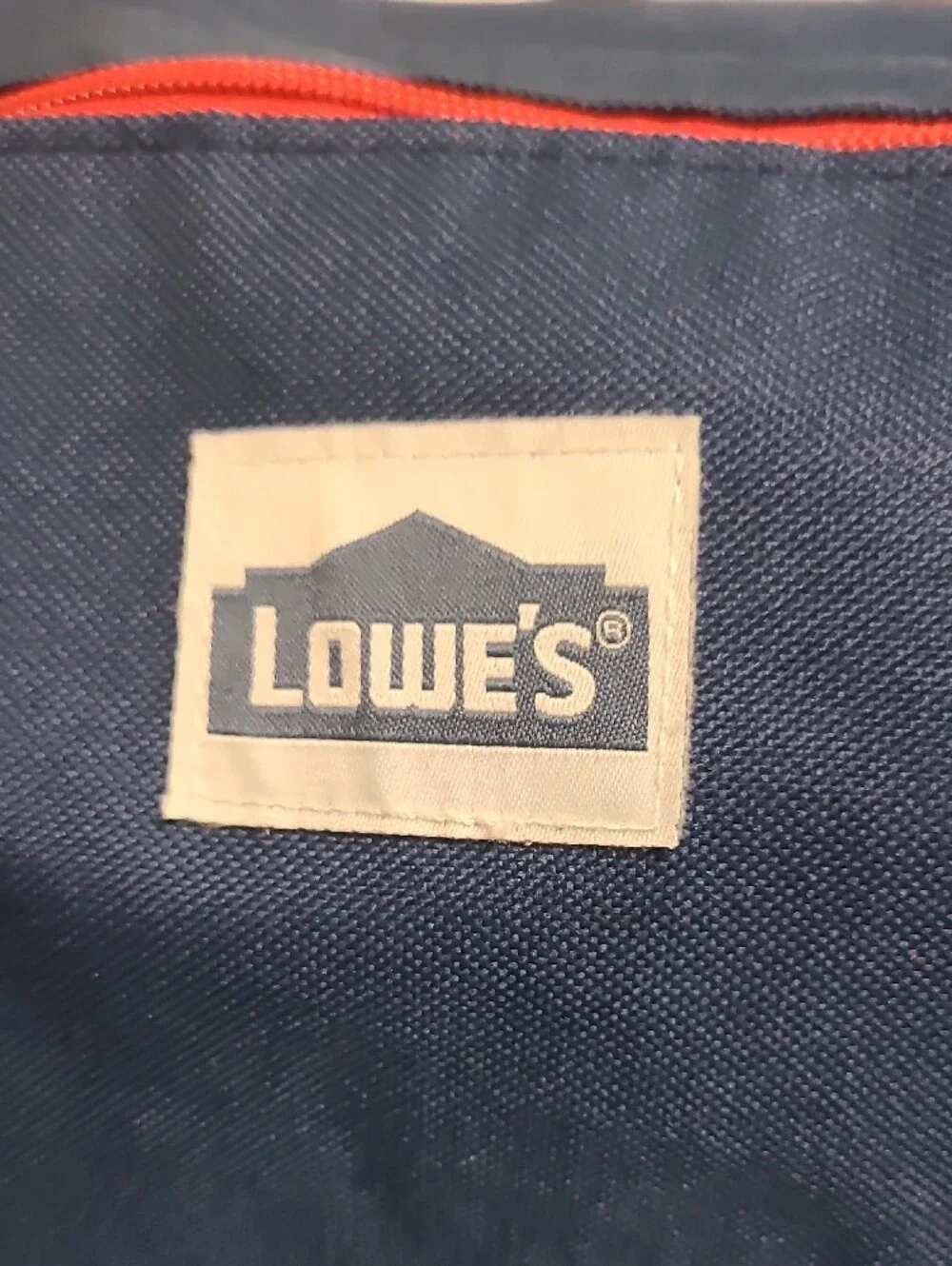 Men's Navy Duffel Bag with Bright Blue Straps